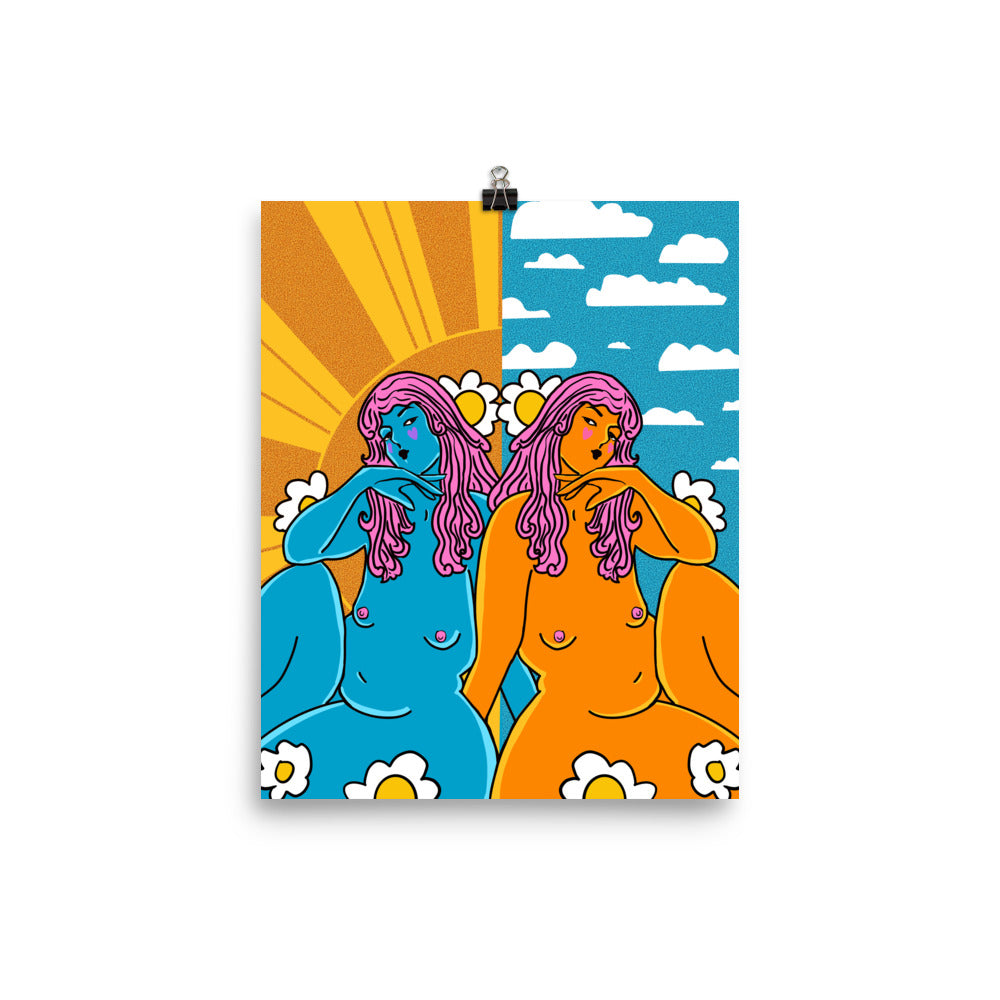 "The Moment Reflects Me" art print by ArtistNatalie, size options