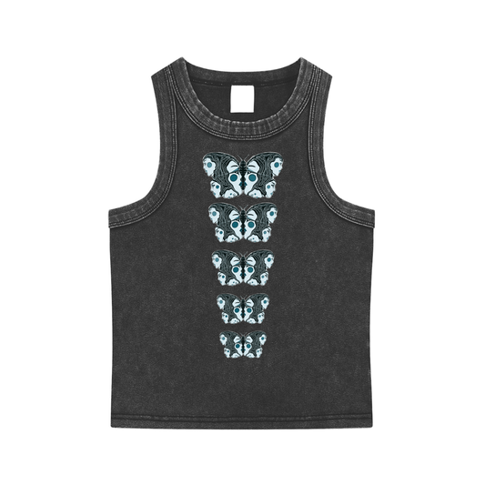 Faces heavyweight washed tank top by ArtistNatalie, front view