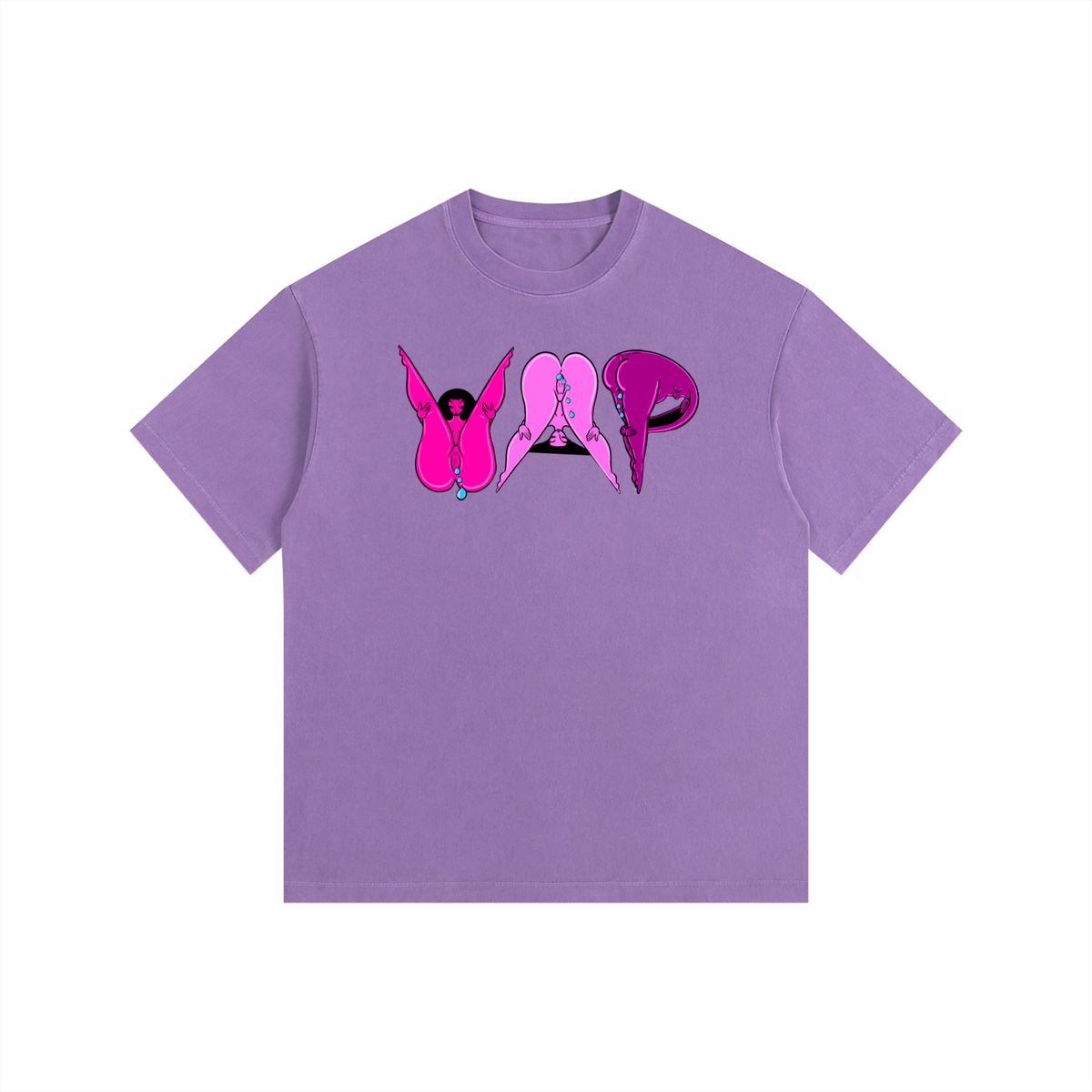 "WAP" retro washed cotton tee by ArtistNatalie