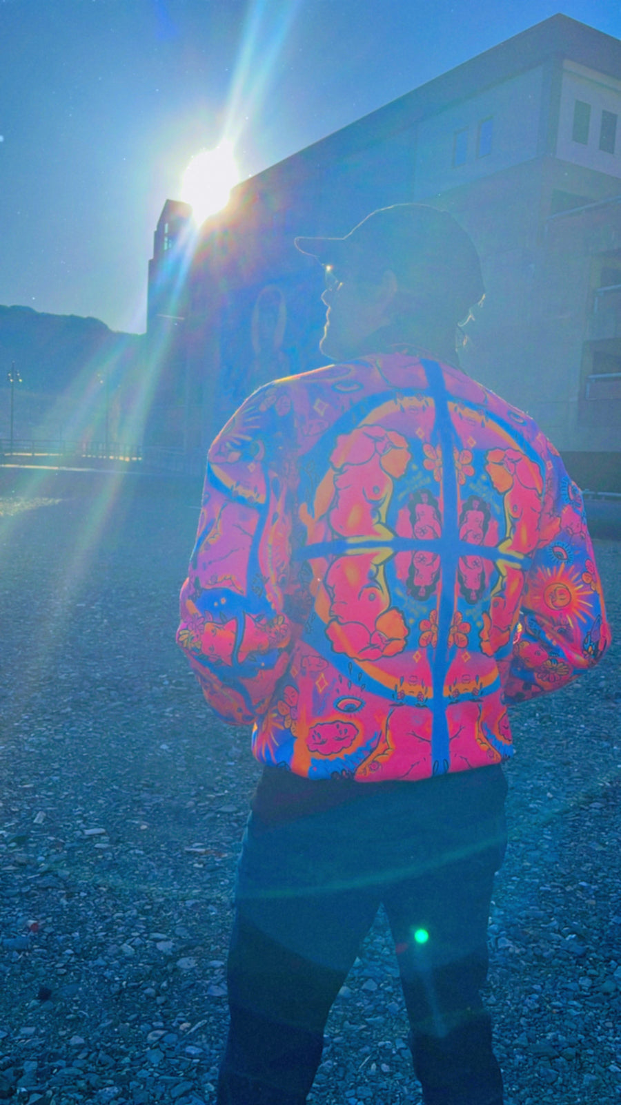 Customer wearing Mirror the Universe Jacket