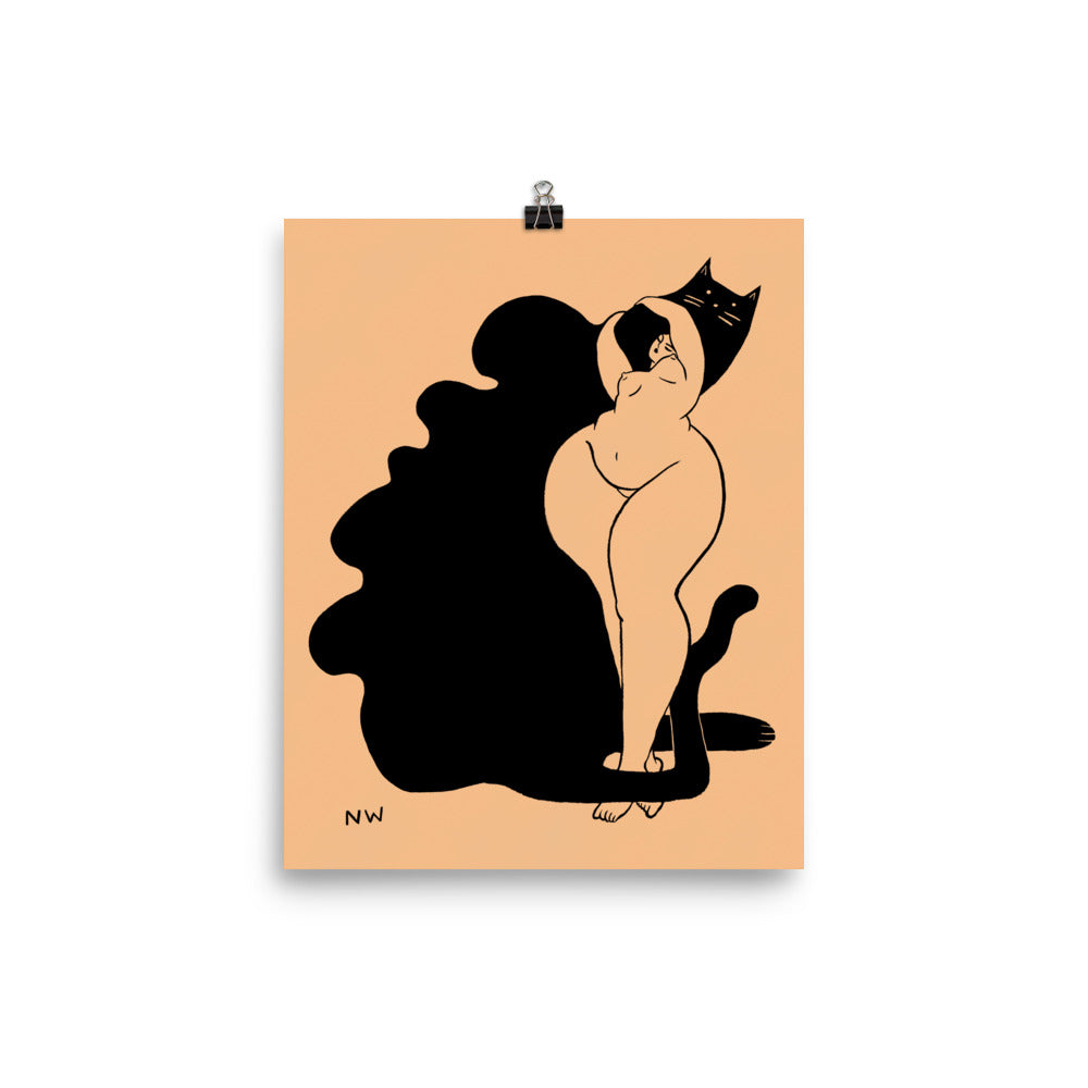 "Not Without My Shadow" art print by ArtistNatalie, size options