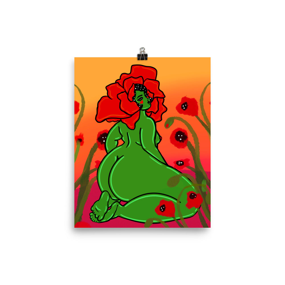 "Poppy" art print by ArtistNatalie, size options