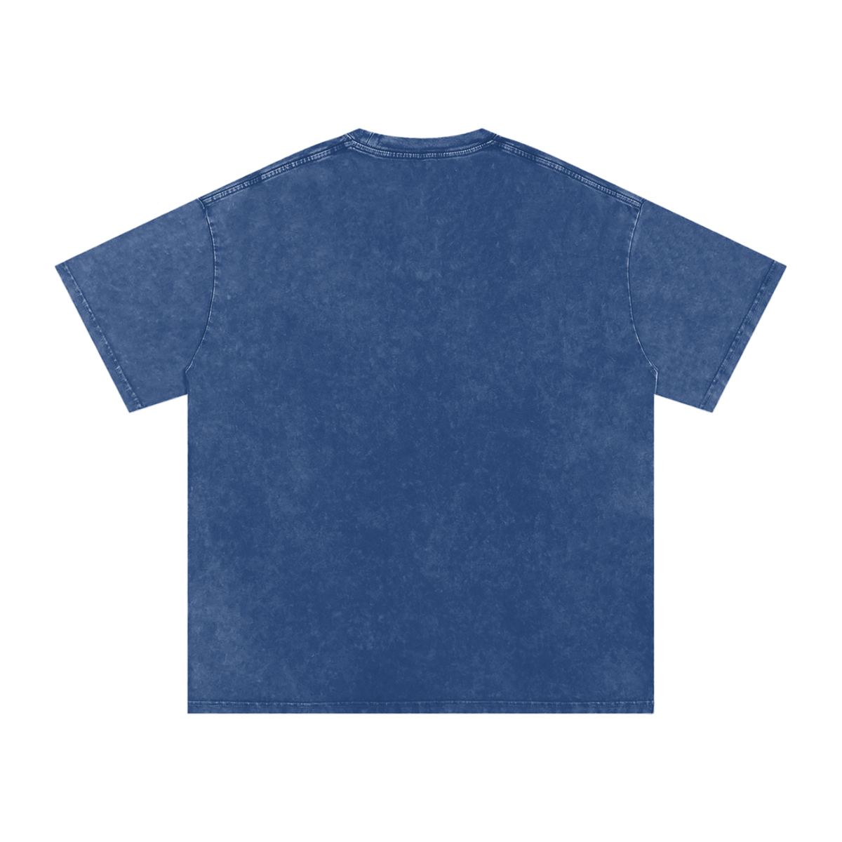 "Ride the Wave" acid-washed heavyweight cotton tee by ArtistNatalie, back view