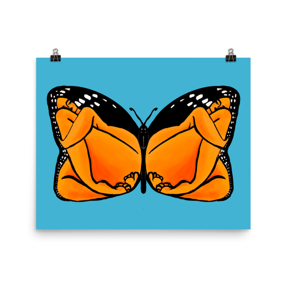 "Monarch" art print by ArtistNatalie, print detail