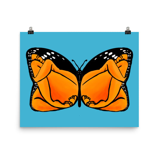 "Monarch" art print by ArtistNatalie, print detail