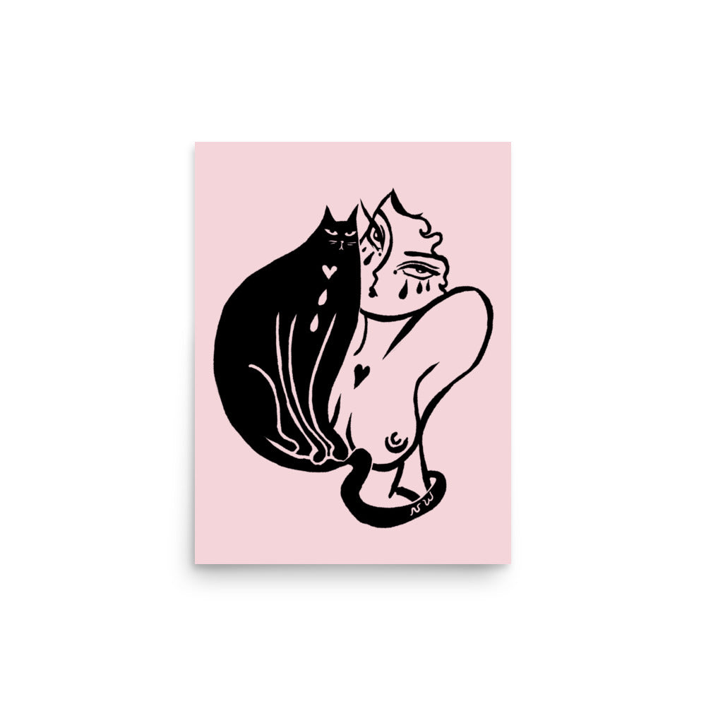 "Ride or Die" art print by ArtistNatalie, print detail