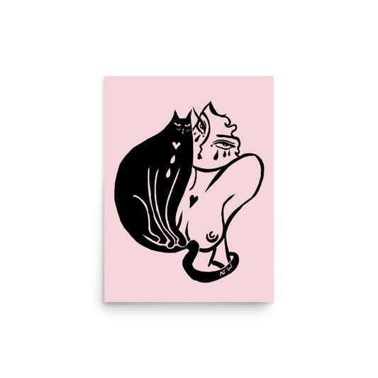 "Ride or Die" art print by ArtistNatalie, print detail