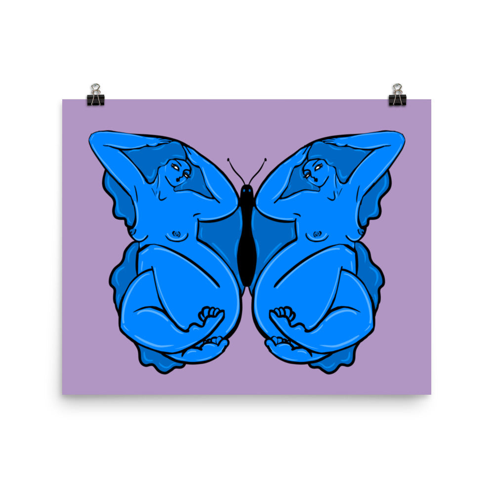 "Morpho" art print by ArtistNatalie, print detail