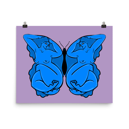 "Morpho" art print by ArtistNatalie, print detail