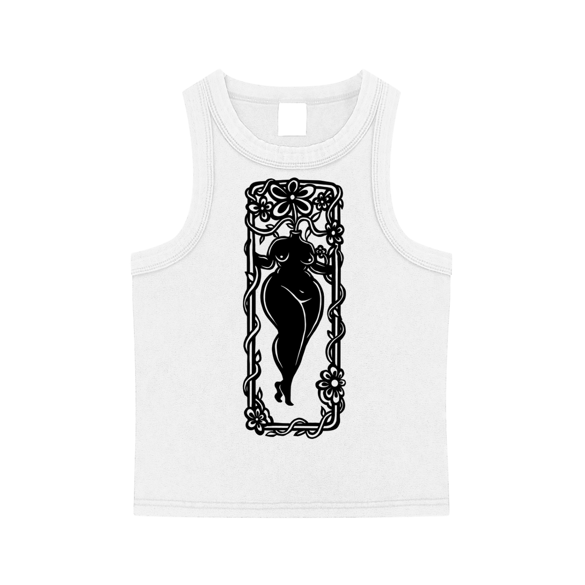 Connected heavyweight washed tank top by ArtistNatalie, front view