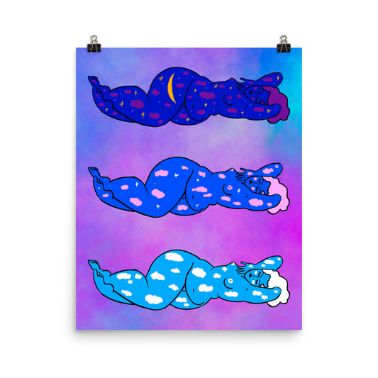 "Astral Body" art print by ArtistNatalie, print detail