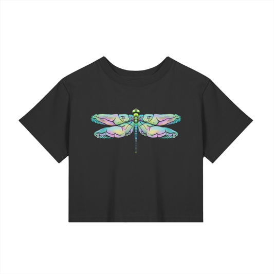 "Dragonfly" fitted baby tee by ArtistNatalie, front view