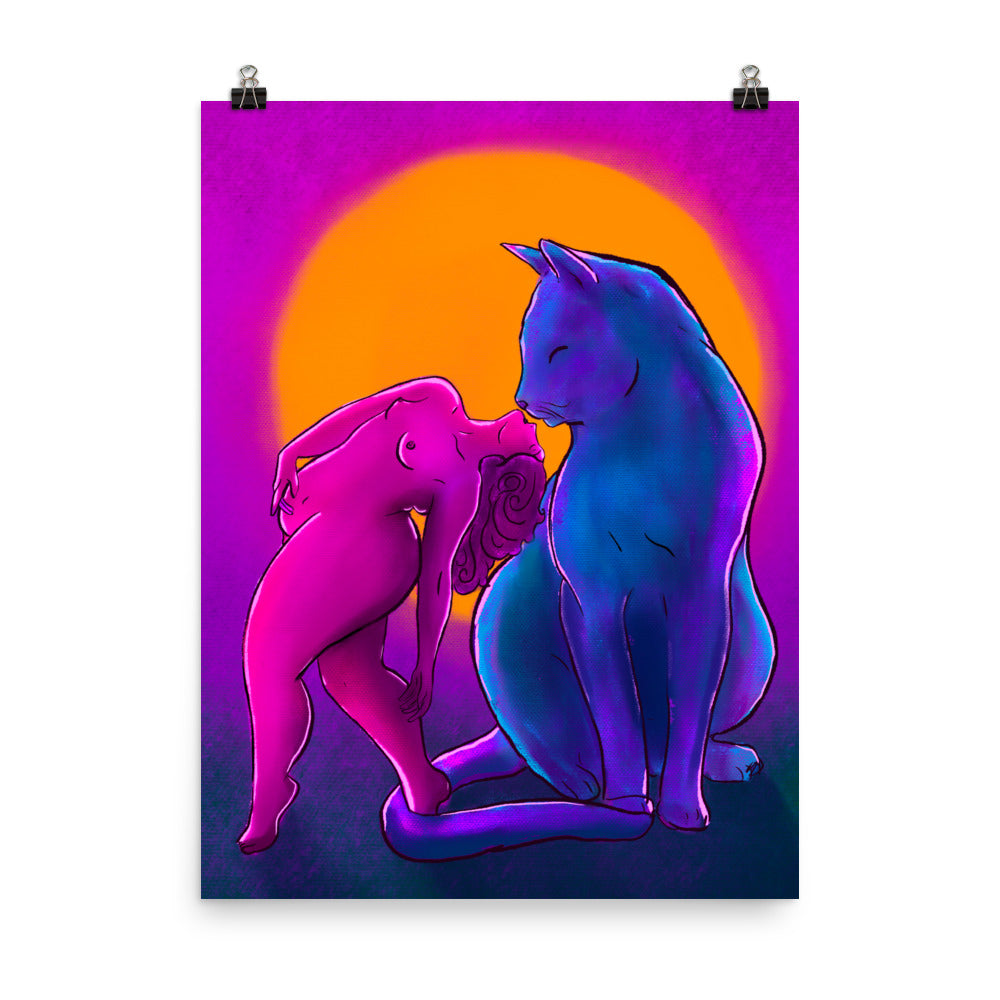 "This Is For You" art print by ArtistNatalie, framed in a room setting