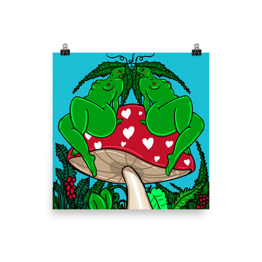 "Forest Loveseat" art print by ArtistNatalie, print detail