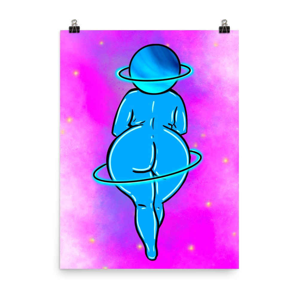 "Out Of This World" art print by ArtistNatalie, framed in a room setting