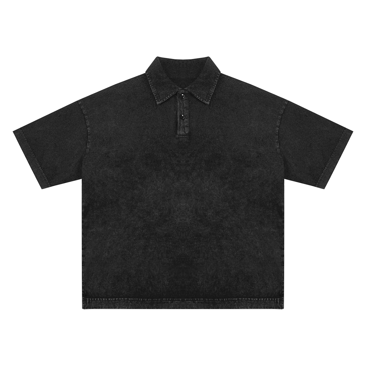 "Look Deep" snow washed cotton polo by ArtistNatalie, photo 2