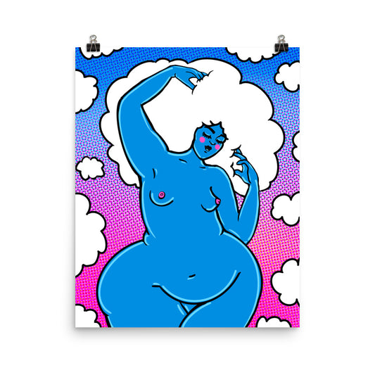 "The Sky Takes Up Space" art print by ArtistNatalie, print detail