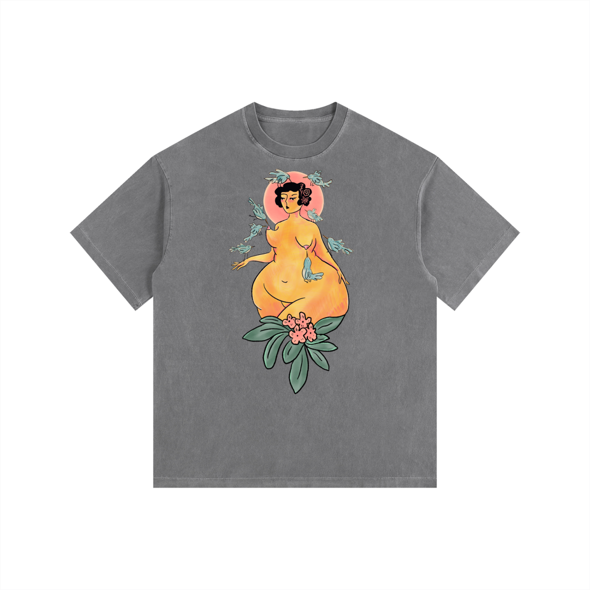 "Nectar" retro washed cotton tee by ArtistNatalie, photo 3