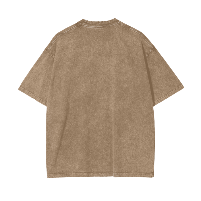 "Peach" acid-washed heavyweight cotton tee by ArtistNatalie, photo 12