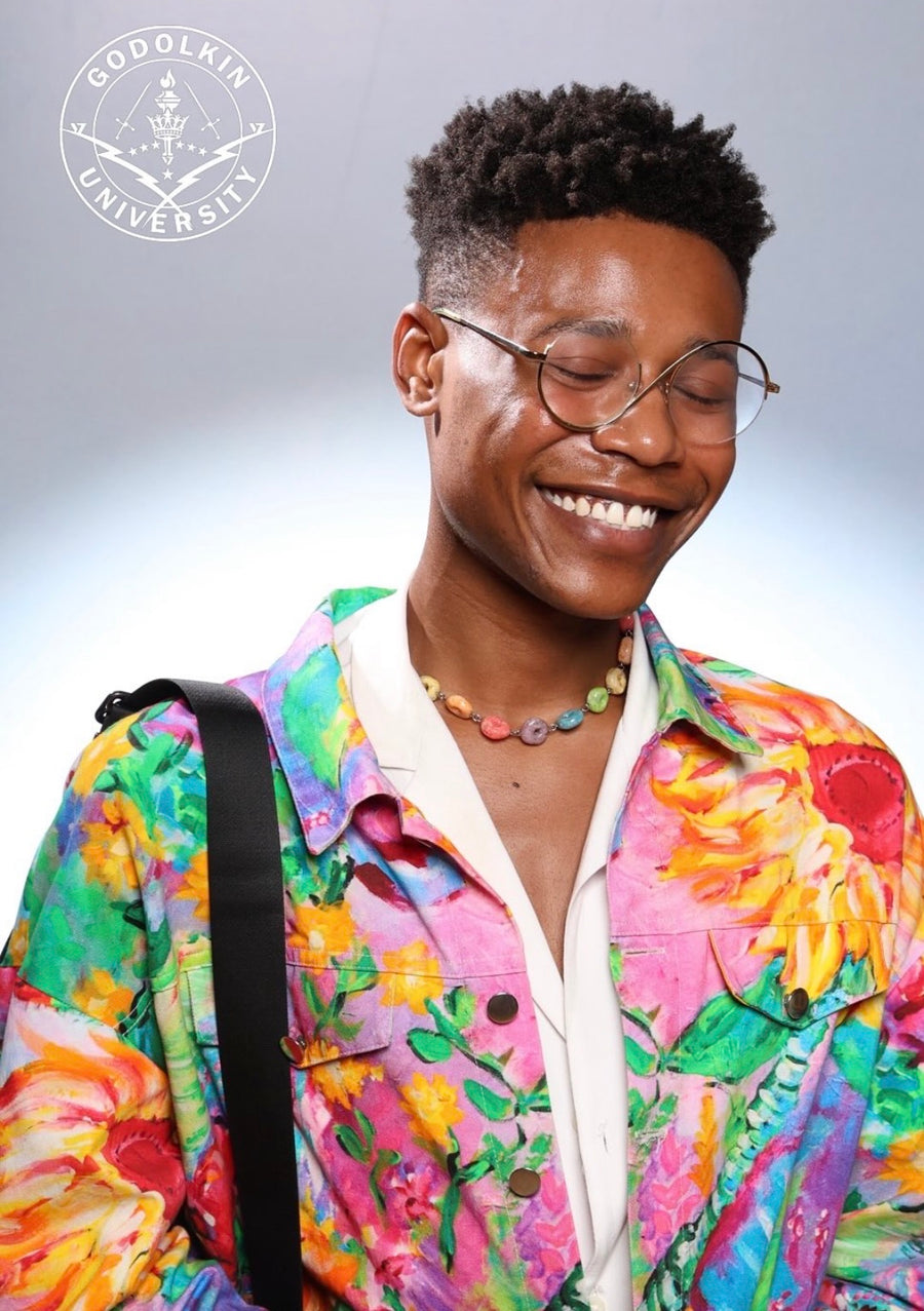 Customer wearing Sunflower Dream Jacket / 100% Cotton