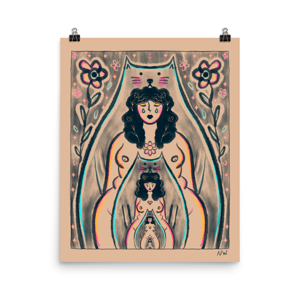 "Endless Being" art print by ArtistNatalie, print detail