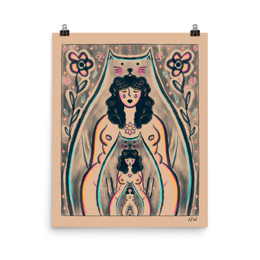 "Endless Being" art print by ArtistNatalie, print detail