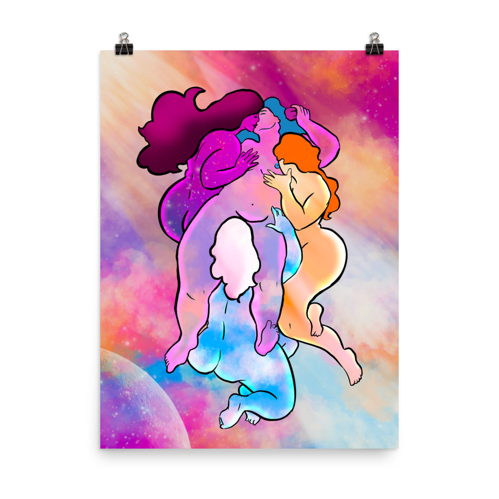 "Adaptation of The Cursed Woman" art print by ArtistNatalie, framed in a room setting
