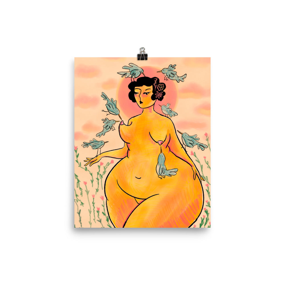 "Bird Song" art print by ArtistNatalie, size options