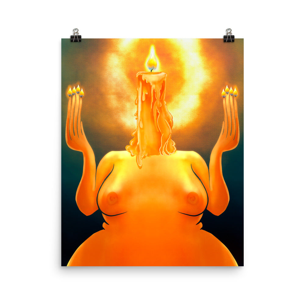 "Light in the Dark" art print by ArtistNatalie, print detail