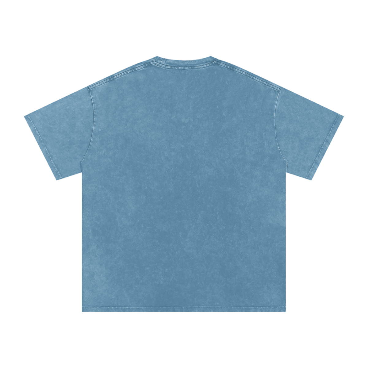 "Luna Moth" acid-washed heavyweight cotton tee by ArtistNatalie, back view