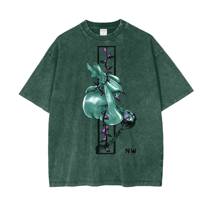 "Trust" acid-washed heavyweight cotton tee by ArtistNatalie, alternate view