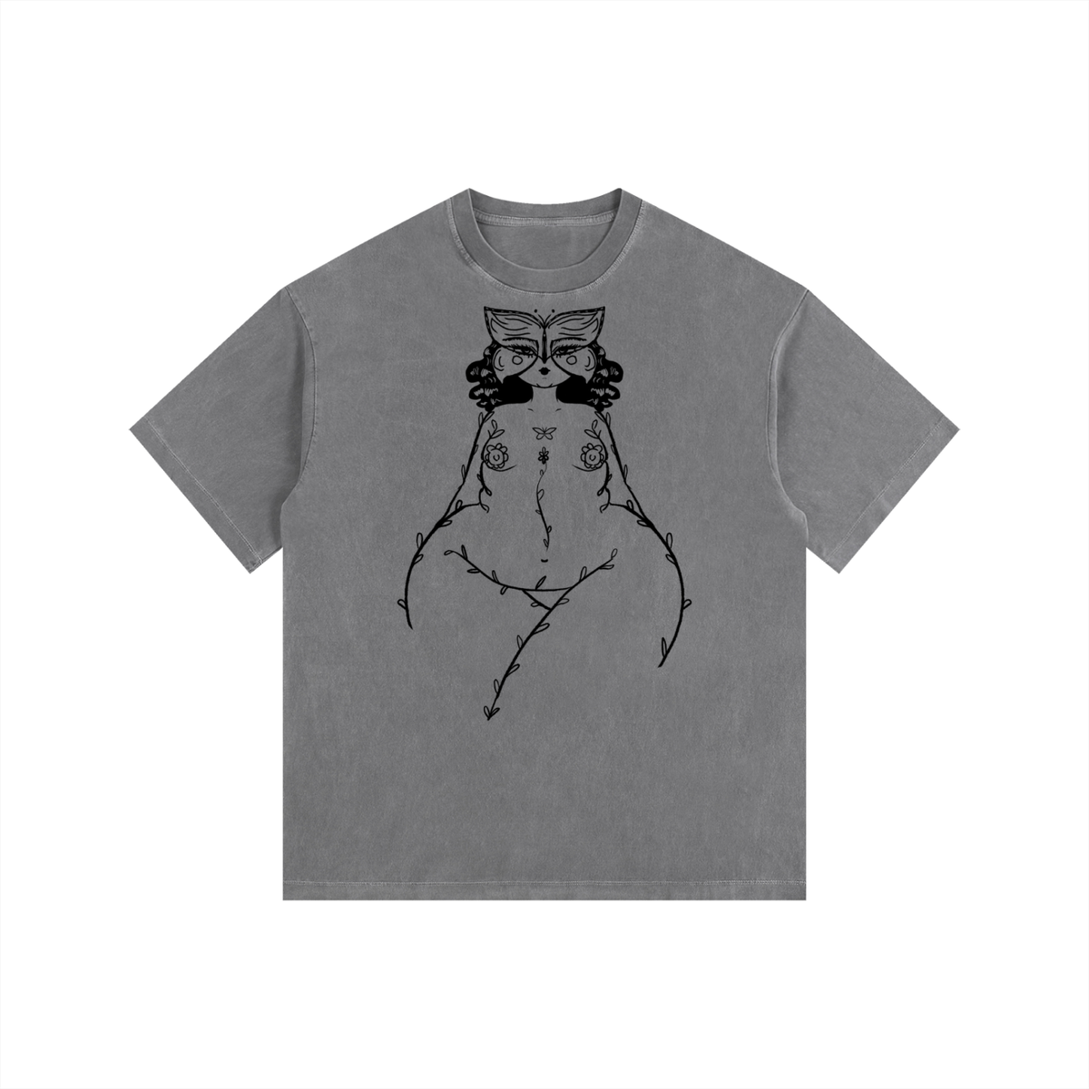 "See Me" retro washed cotton tee by ArtistNatalie, photo 3