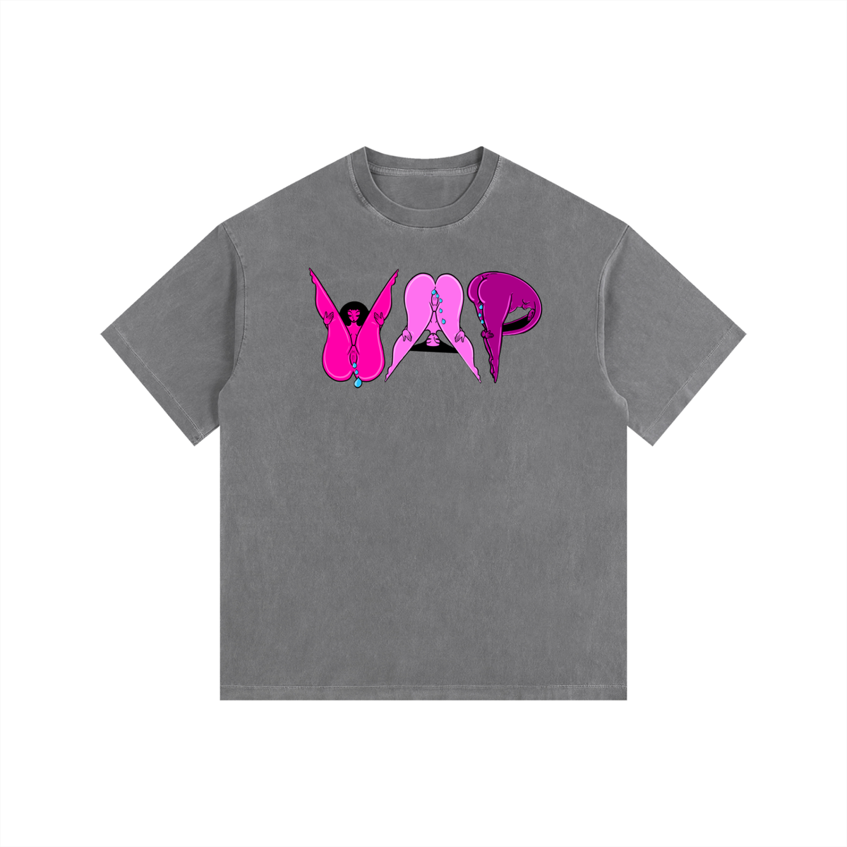 "WAP" retro washed cotton tee by ArtistNatalie, photo 5