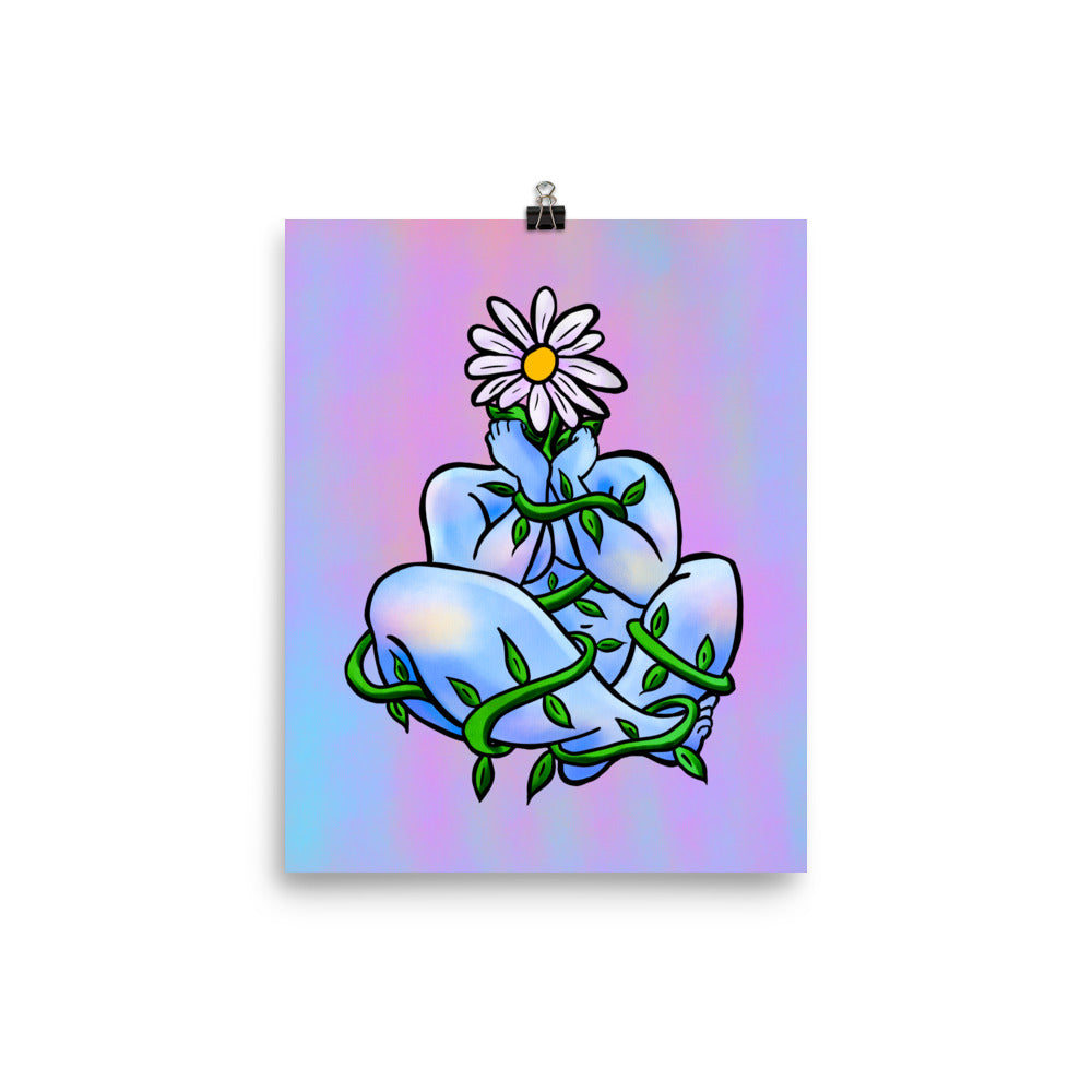 "Surrender To Softness" art print by ArtistNatalie, framed in a room setting