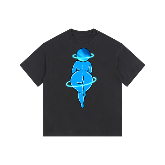"Out of This World" retro washed cotton tee by ArtistNatalie