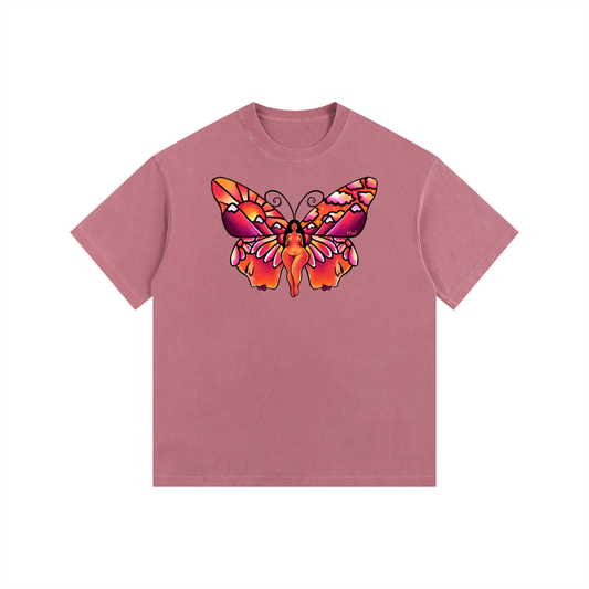 "Truest Reflection" retro washed cotton tee by ArtistNatalie
