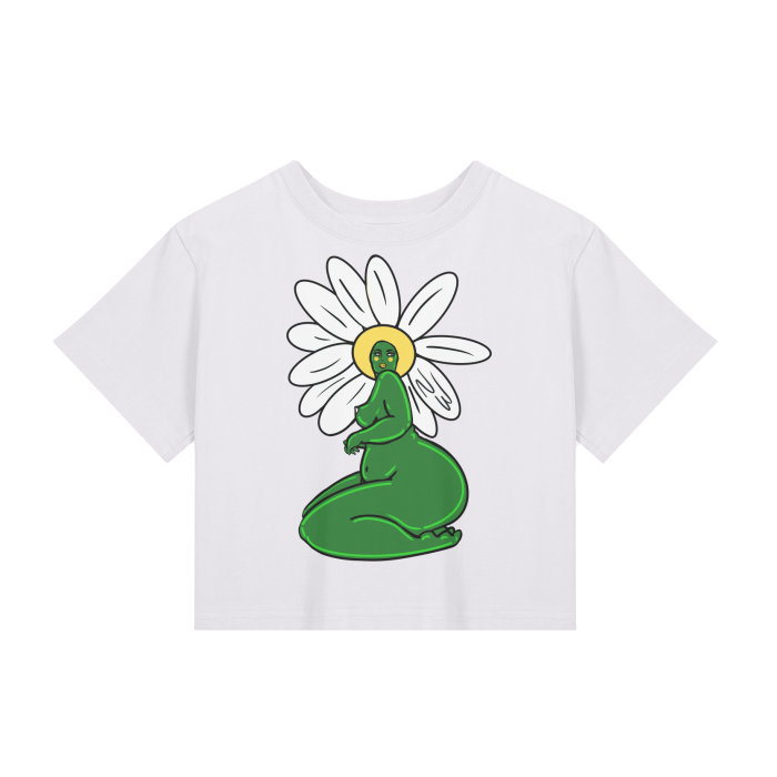 "Daisy" fitted baby tee by ArtistNatalie, front view