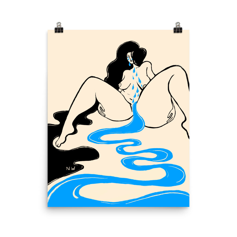 "Too Much" art print by ArtistNatalie, print detail