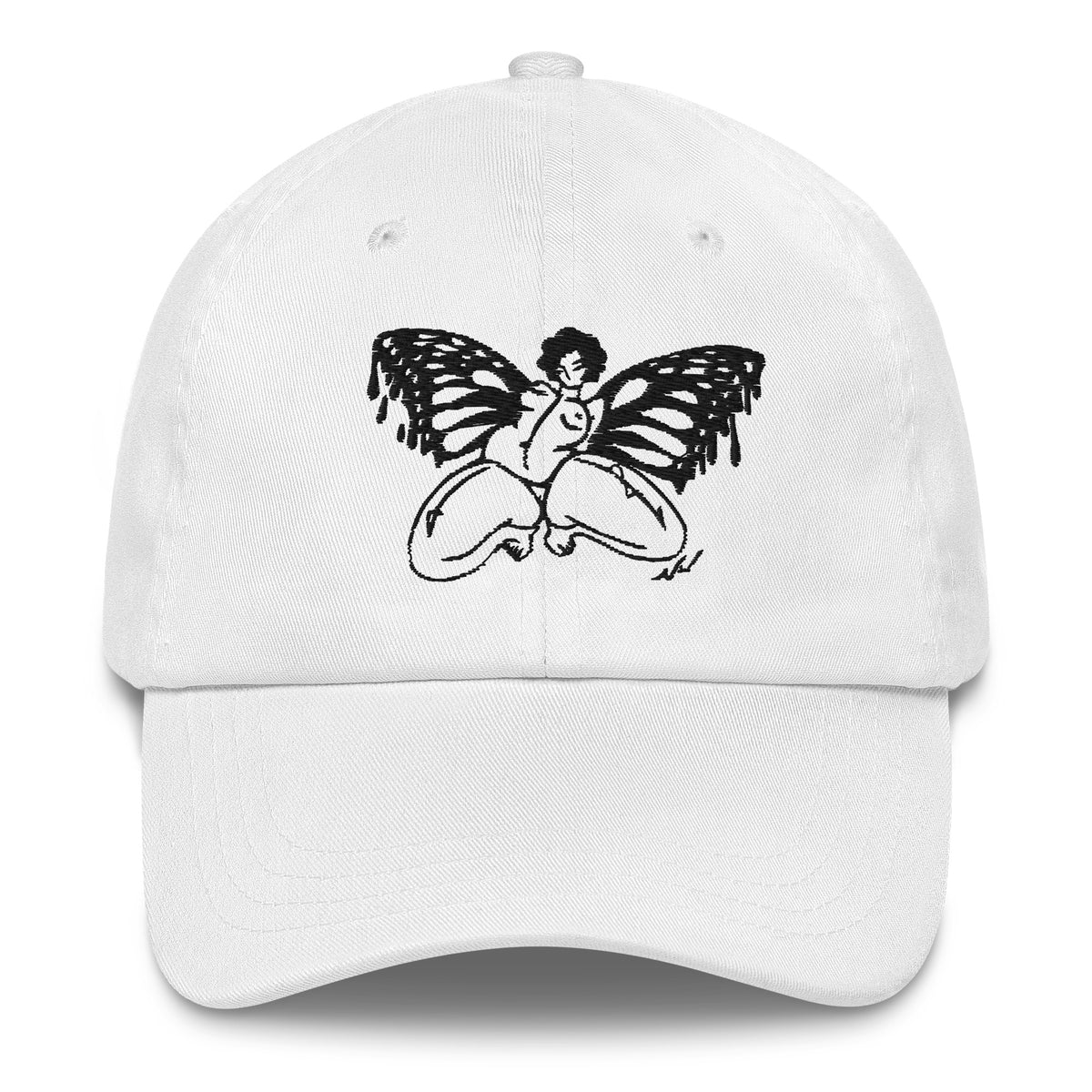 "Take Your Wings And Go" embroidered dad hat by ArtistNatalie, photo 13
