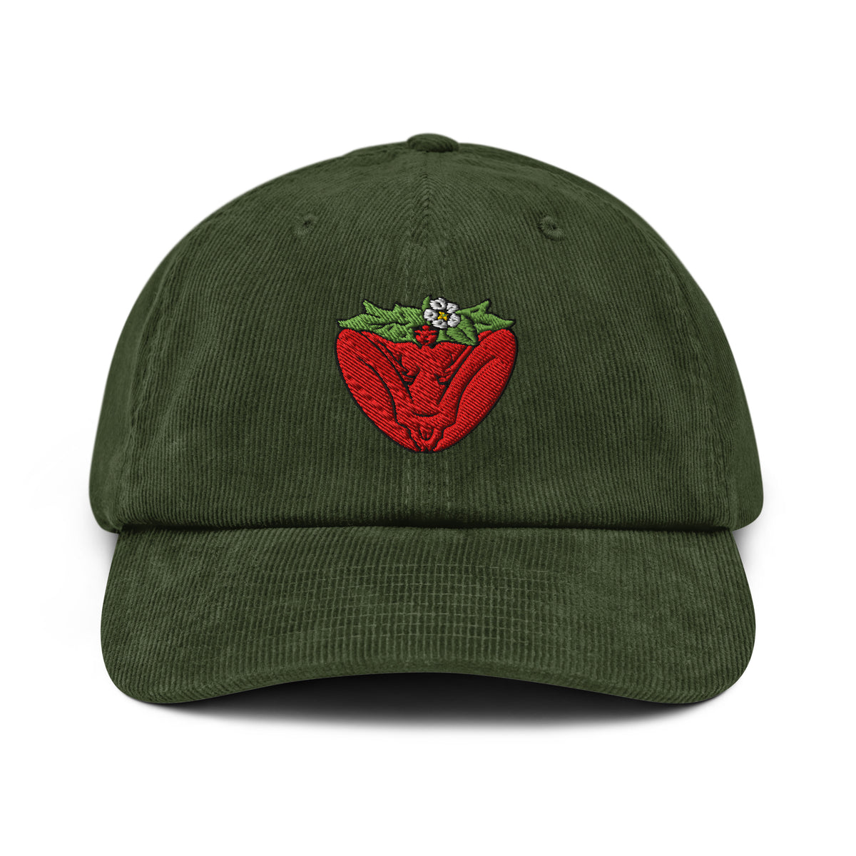 "Strawberry" corduroy hat by ArtistNatalie, photo 7
