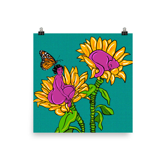 "Hideaway" art print by ArtistNatalie, print detail