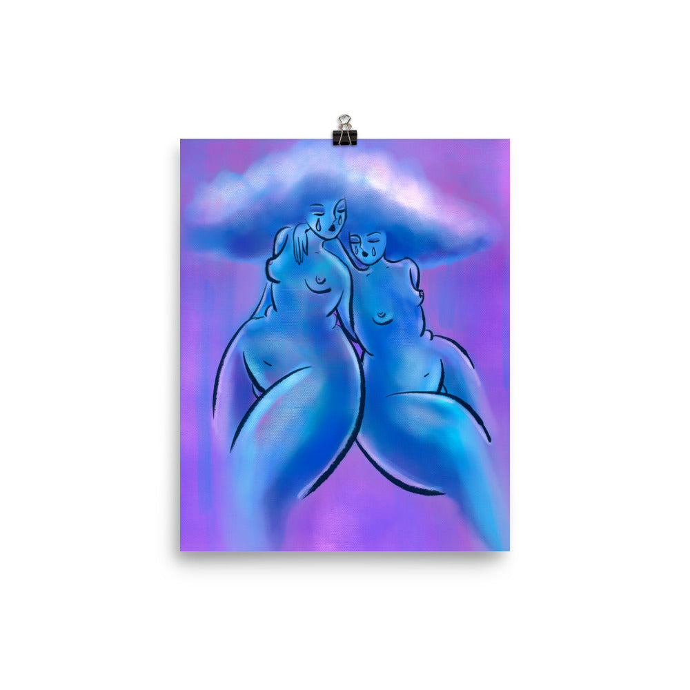 "Cloud Girls Club" art print by ArtistNatalie, size options