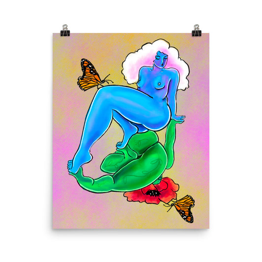 "Earth Meets Sky" art print by ArtistNatalie, print detail