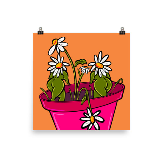 "Daisies" art print by ArtistNatalie, print detail