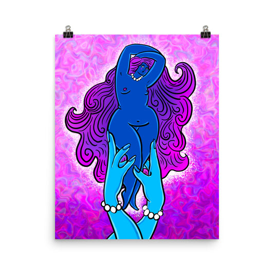 "Worship" art print by ArtistNatalie, print detail