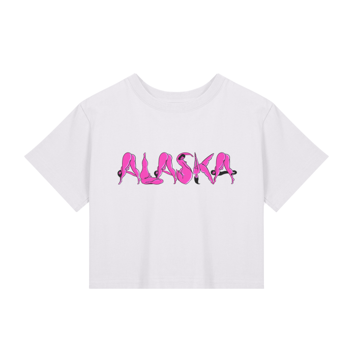"Alaska" fitted baby tee by ArtistNatalie, front view