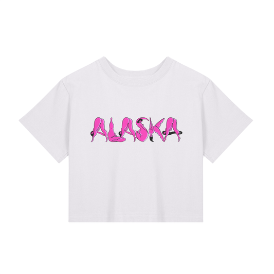 "Alaska" fitted baby tee by ArtistNatalie, front view