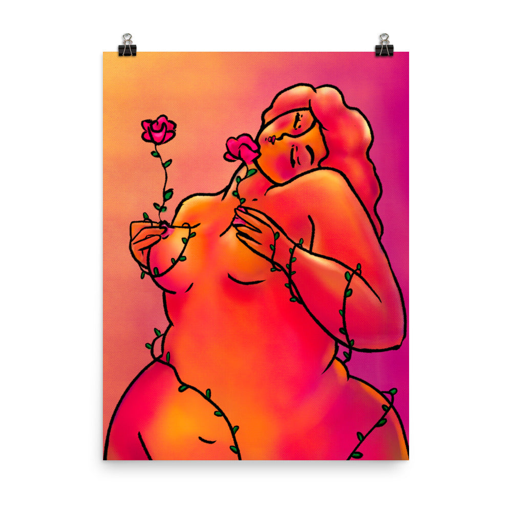 "On the Up and Up" art print by ArtistNatalie, framed in a room setting