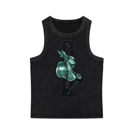 Trust heavyweight washed tank top by ArtistNatalie, front view