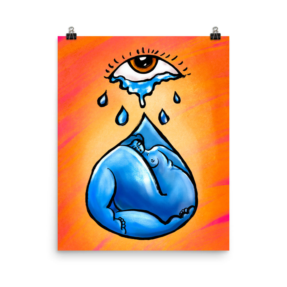 "Transformative Tears" art print by ArtistNatalie, print detail